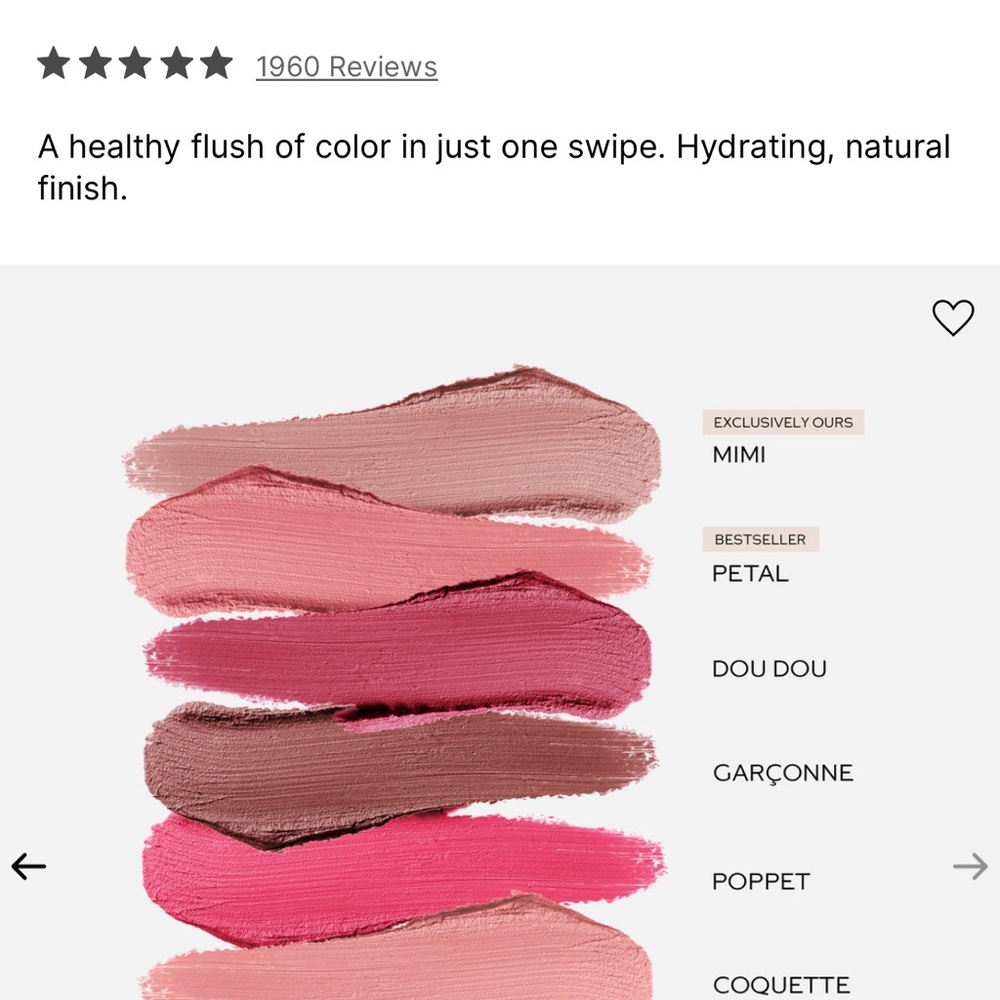 Westman Atelier Baby Cheeks Lip + Cheek Cream Blush Stick - DOU DOU-NWT - Picture 7 of 9